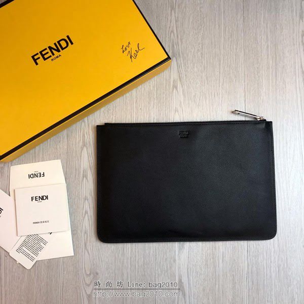 FENDI最新款手包 原單品質 進口小牛皮 小怪獸 芬迪手拿包 logo皮信封手包  fdz2122